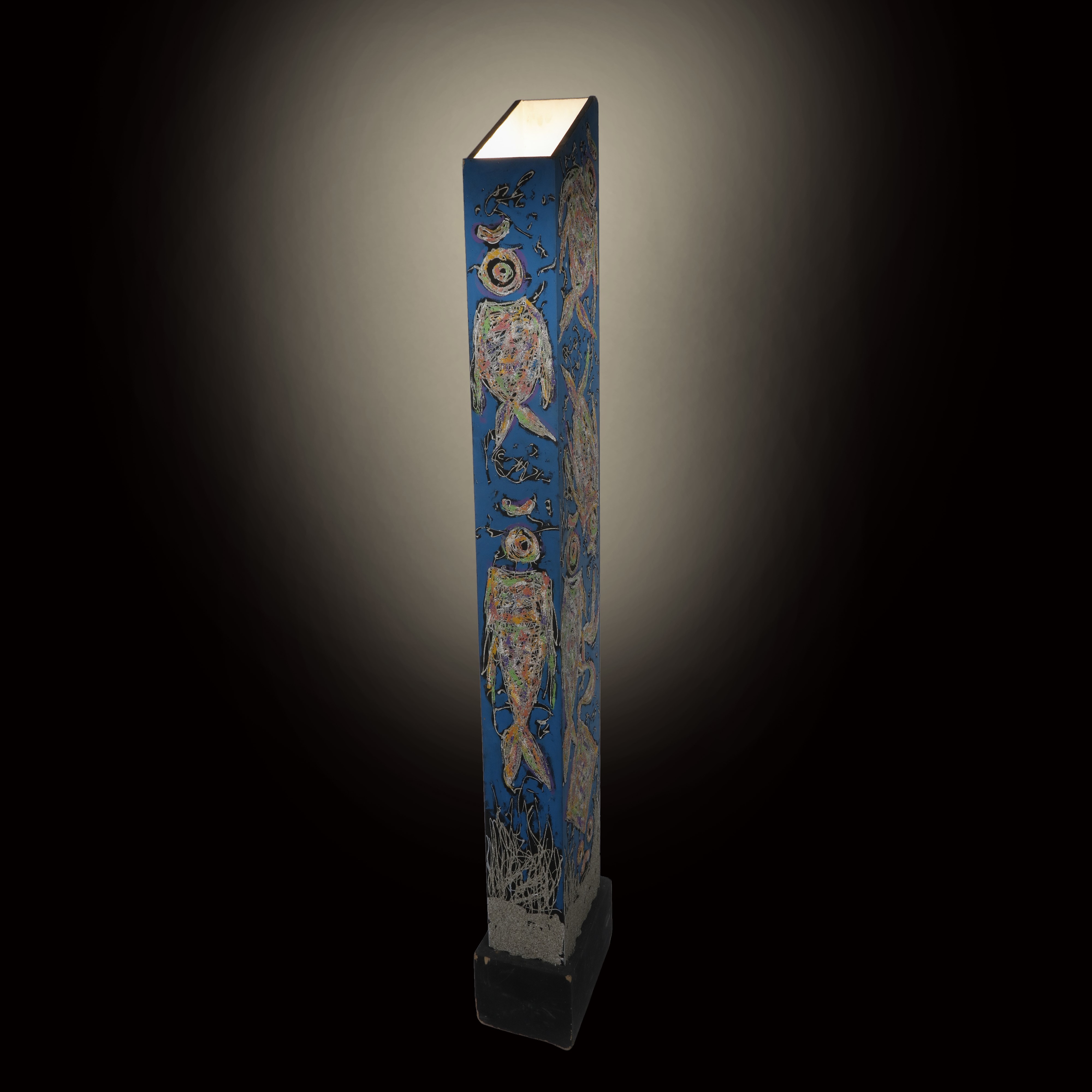 D'Orsi, Lampada da terra firmata (’94), 200 x 29 x 18 cm