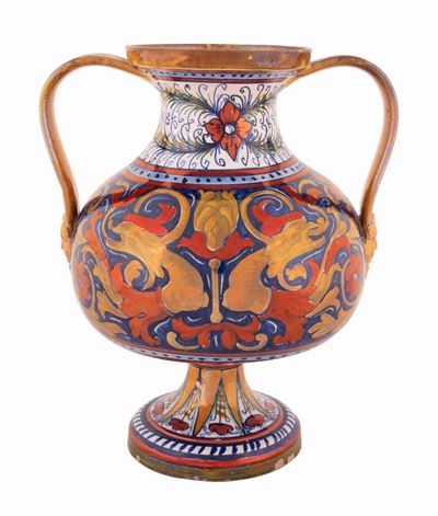 Anfora in Ceramica a Lustro Gualdo Tadino Società Mastro Giorgio