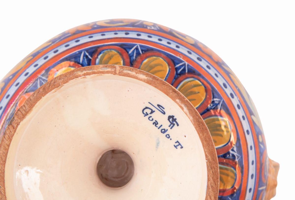Anfora in Ceramica a Lustro Gualdo Tadino Società Mastro Giorgio