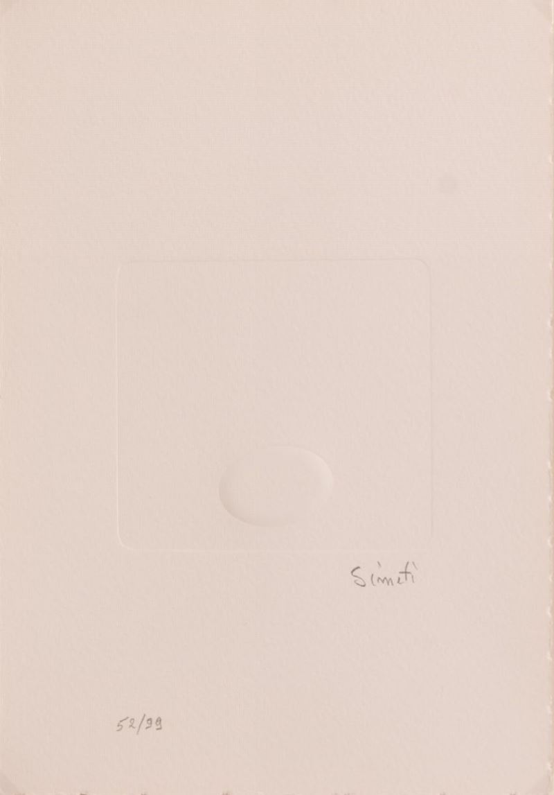 Turi Simeti - Picolo Ovale Bianco