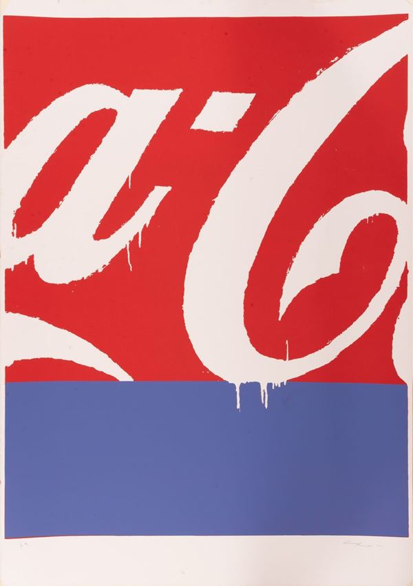 Mario Schifano : Coca Cola  - Litografia a colori - Asta Asta di Arte Moderna e Contemporanea - Gliubich Casa d'Aste