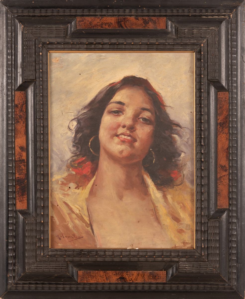 Francesco Galante - Dipinto Raffigurante Fanciulla