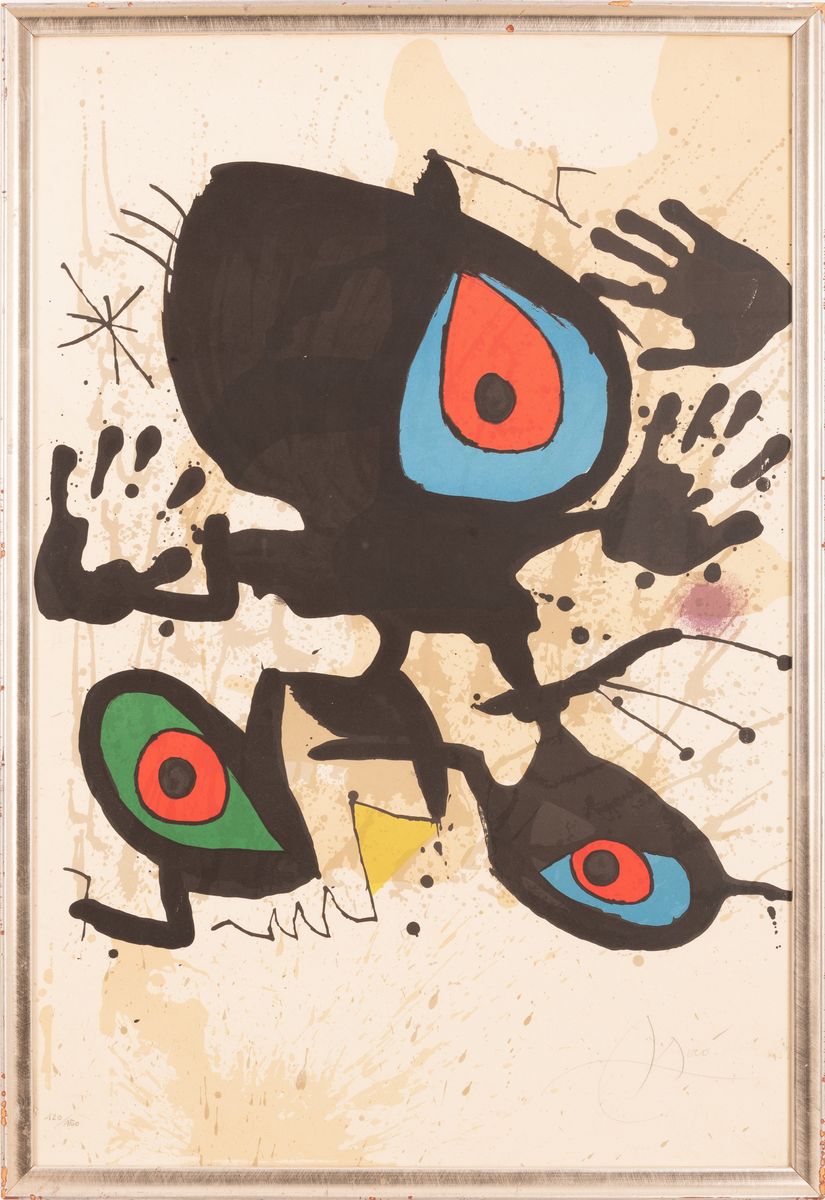 Avant la Lettre per il Manifesto della Mostra "omaggio a Mirò" del 1973