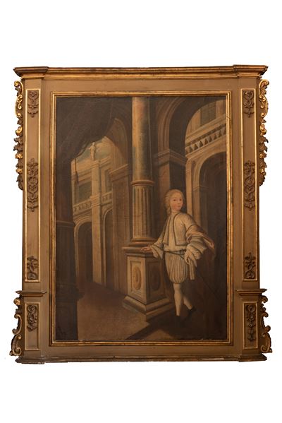 Interno di Palazzo con Nobile Fanciullo