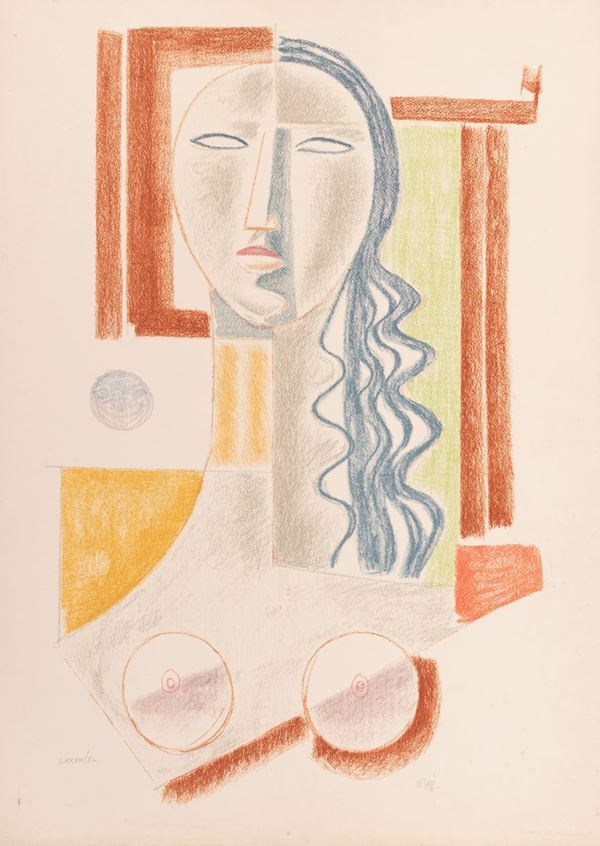 Mario Tozzi : Figura femminile  - Litografia - Asta Asta 14: Arte Moderna e Contemporanea - Gliubich Casa d'Aste