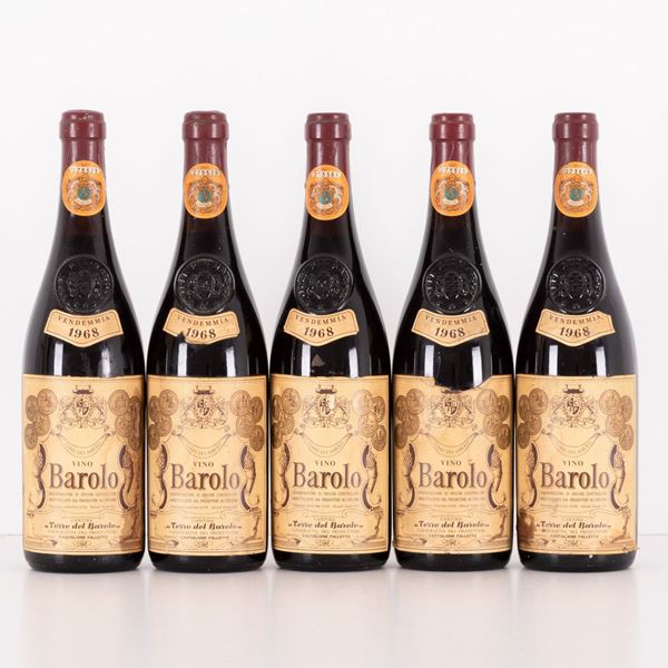 Lotto di 5 bottiglie Barolo Terre del Barolo