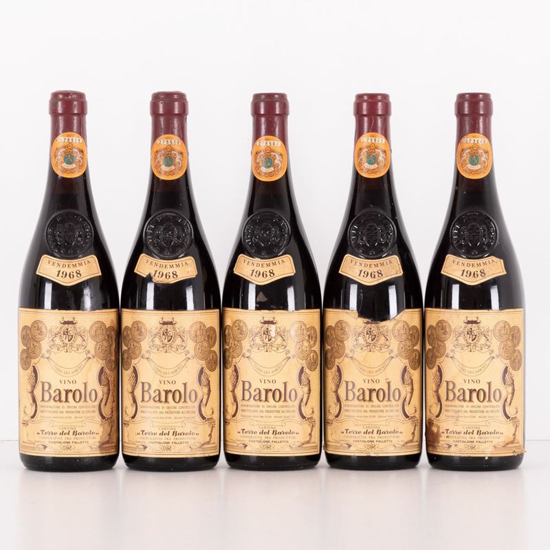Lotto di 5 Bottiglie Barolo Terre del Barolo