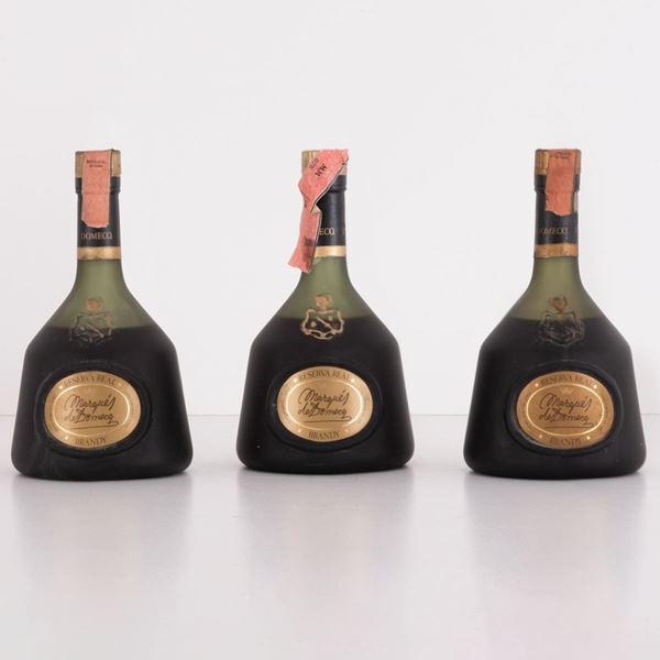 Lotto di 3 Brandy Reserva Real Marques De Domecq