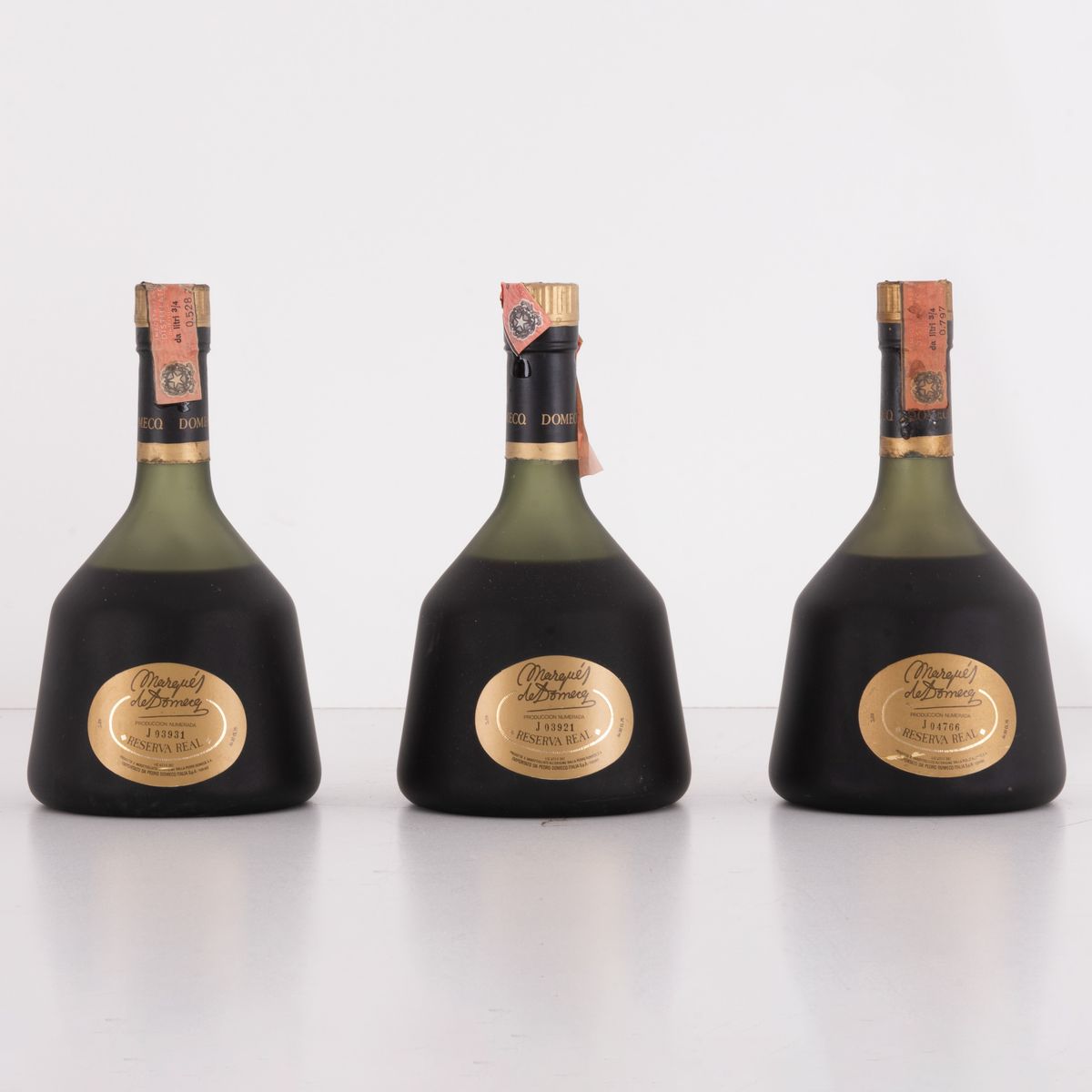 Lotto di 3 Brandy Reserva Real Marques De Domecq