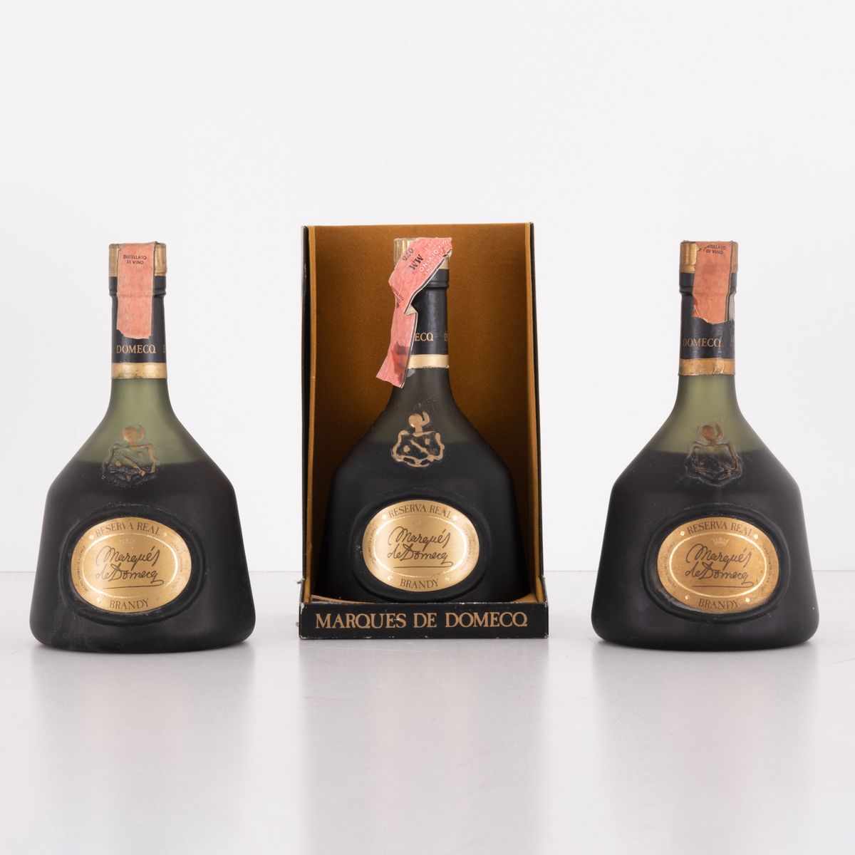 Lotto di 3 Brandy Reserva Real Marques De Domecq