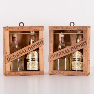 Lotto di 2 Confezioni Contenenti Whisky e Grappa
