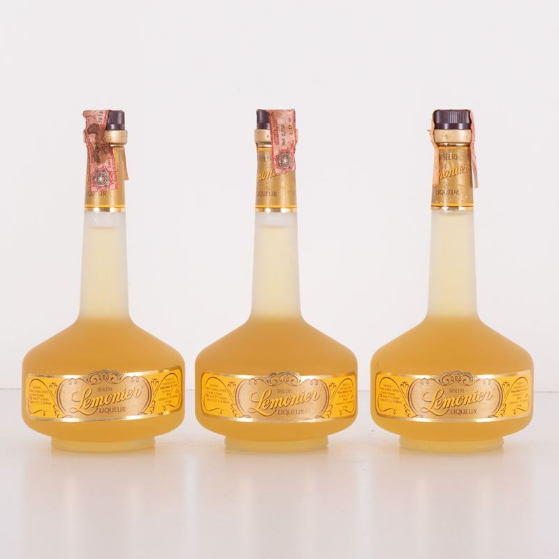 3 Bottiglie Lemonier Liqueur Felice Bisleri e C. Spa