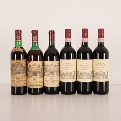 Lotto di 6 Bottiglie Antinori