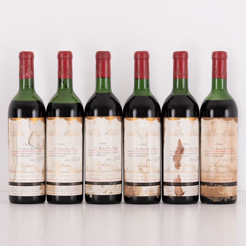 Lotto di 6 Bottiglie Baronne Philippe De Rothschild Chateau Mouton