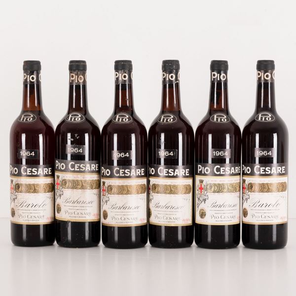 Lotto di 6 bottiglie Barbaresco Pio Cesare