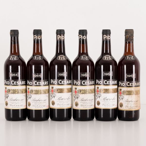 Lotto di 6 bottiglie Barbaresco Pio Cesare
