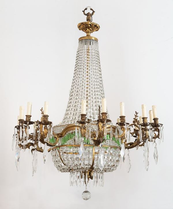 Lampadario a mongolfiera a 18 luci