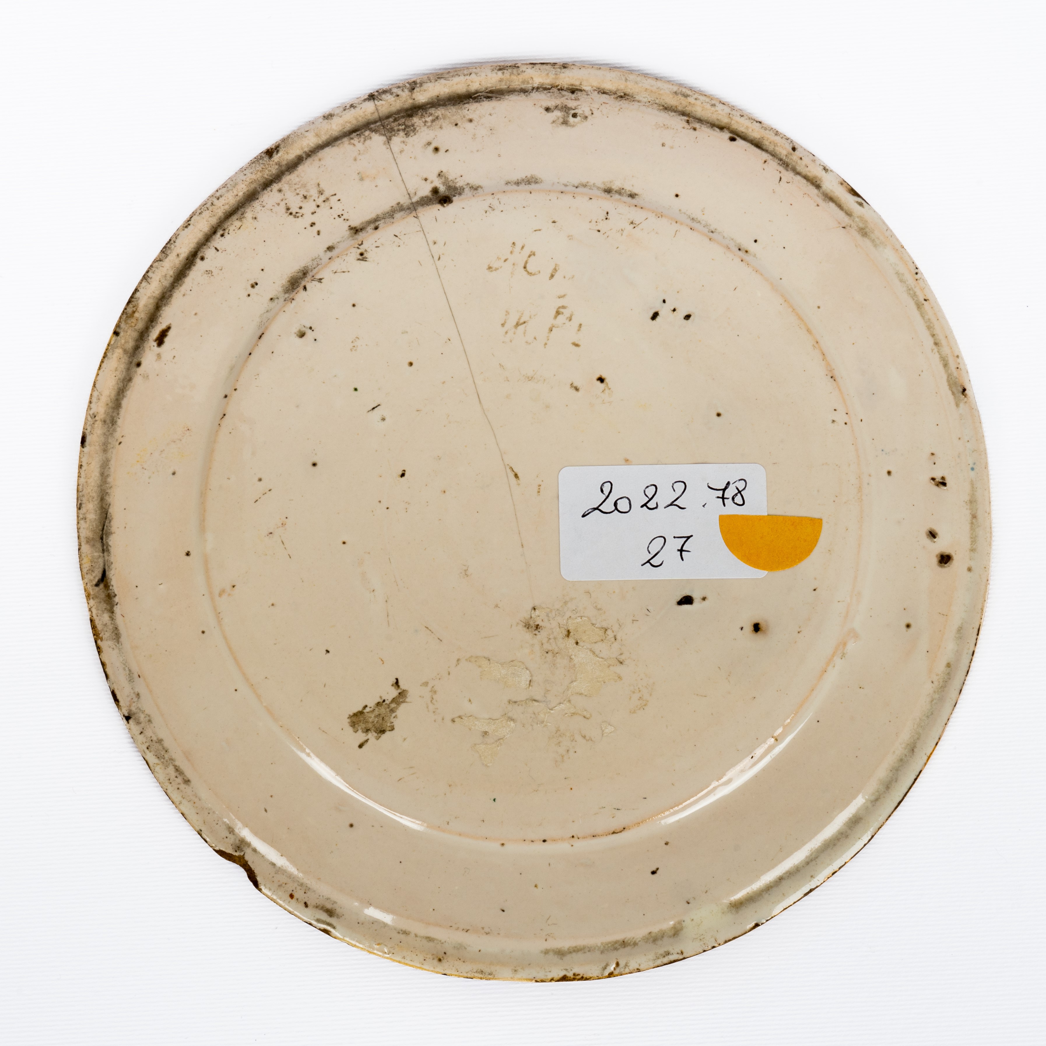 Manifattura di Castelli della Metà del XVIII Secolo - Lotto di Quattro Piattini in Ceramica Caste...