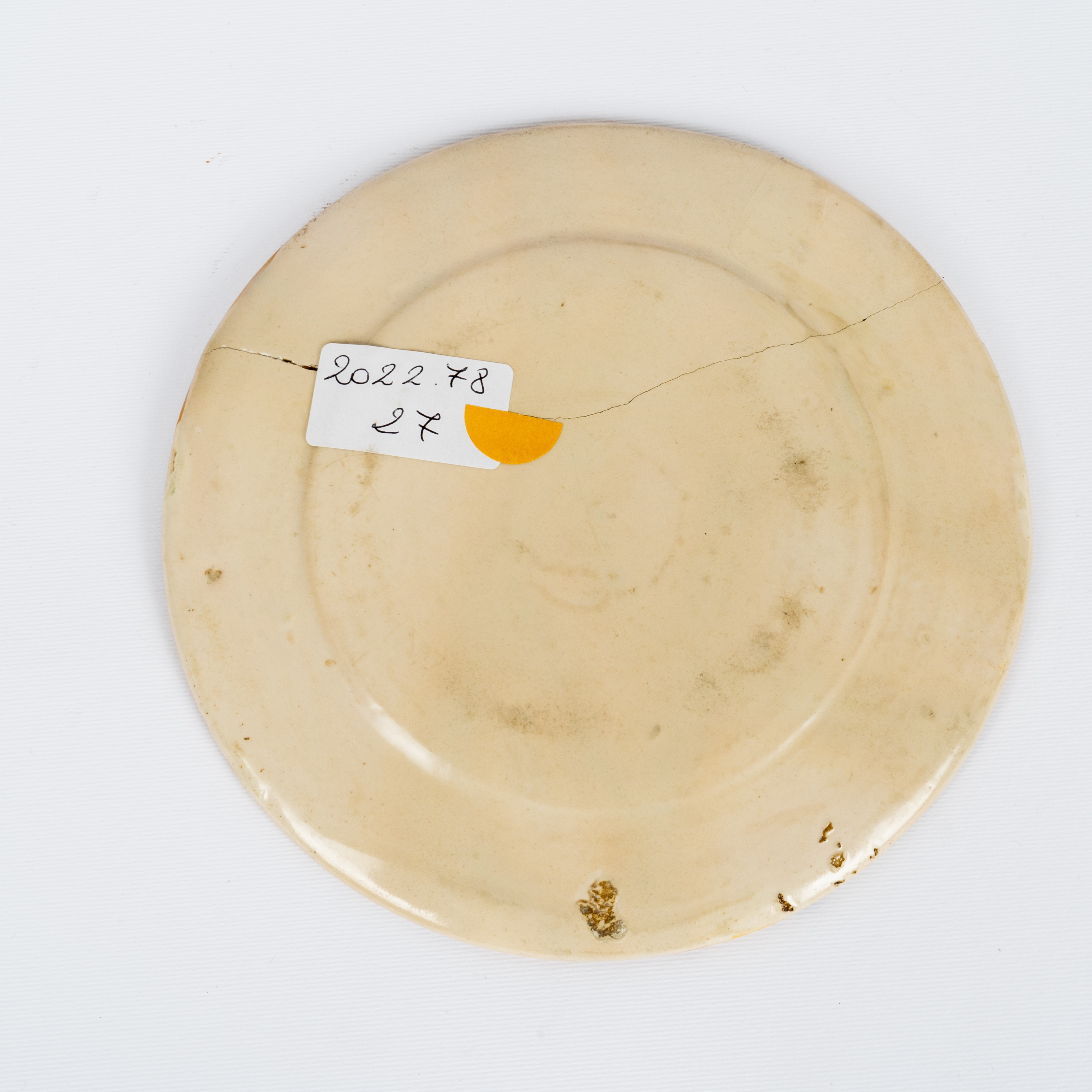 Manifattura di Castelli della Metà del XVIII Secolo - Lotto di Quattro Piattini in Ceramica Caste...