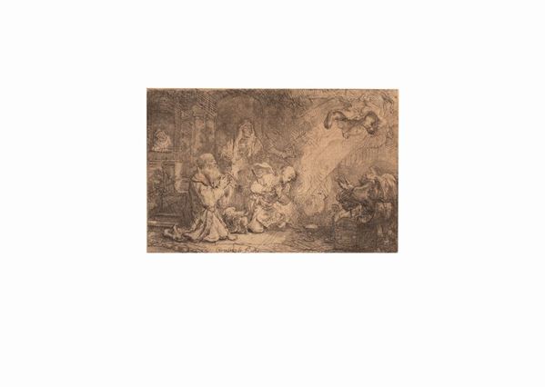 Rembrandt (da) - La famiglia di Tobia e l'angelo