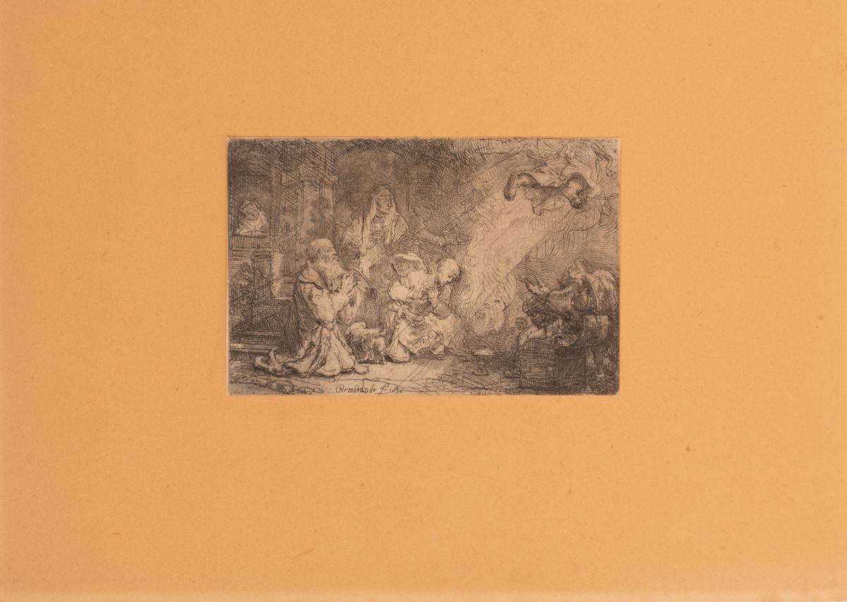 Rembrandt (da) - La Famiglia di Tobia e L'angelo