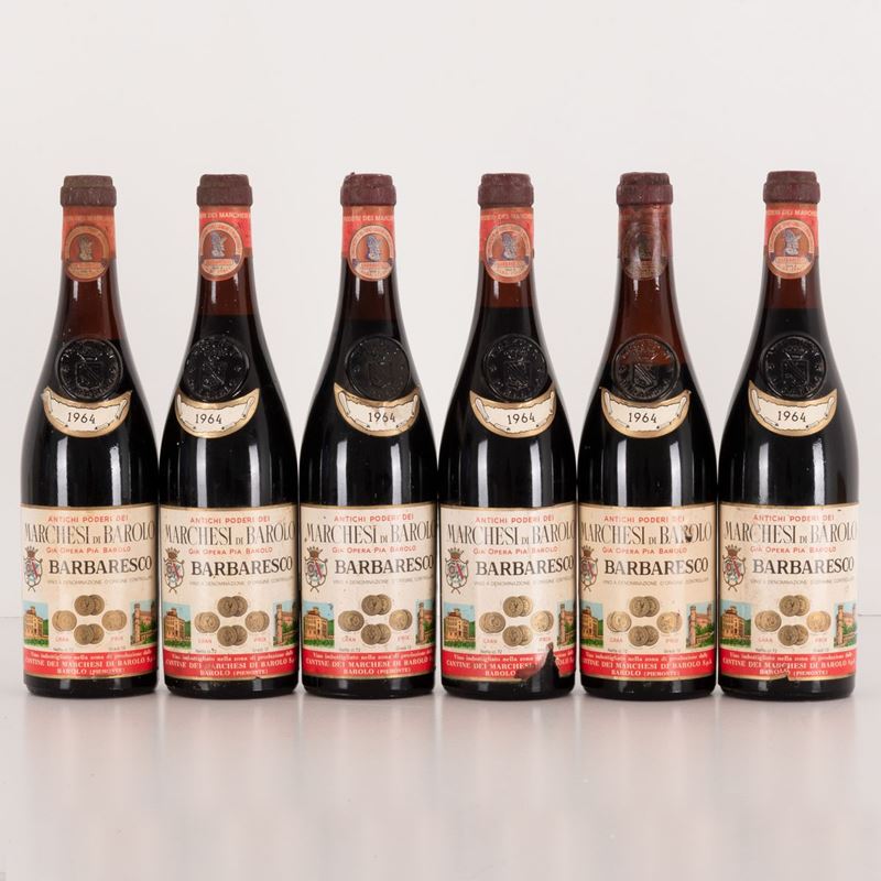 Lotto di 6 Bottiglie Barbaresco Antichi Poderi dei Marchesi di Barolo Già Opera Pia Barolo