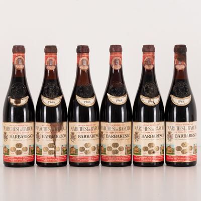 Lotto di 6 Bottiglie Barbaresco Antichi Poderi dei Marchesi di Barolo Già Opera Pia Barolo