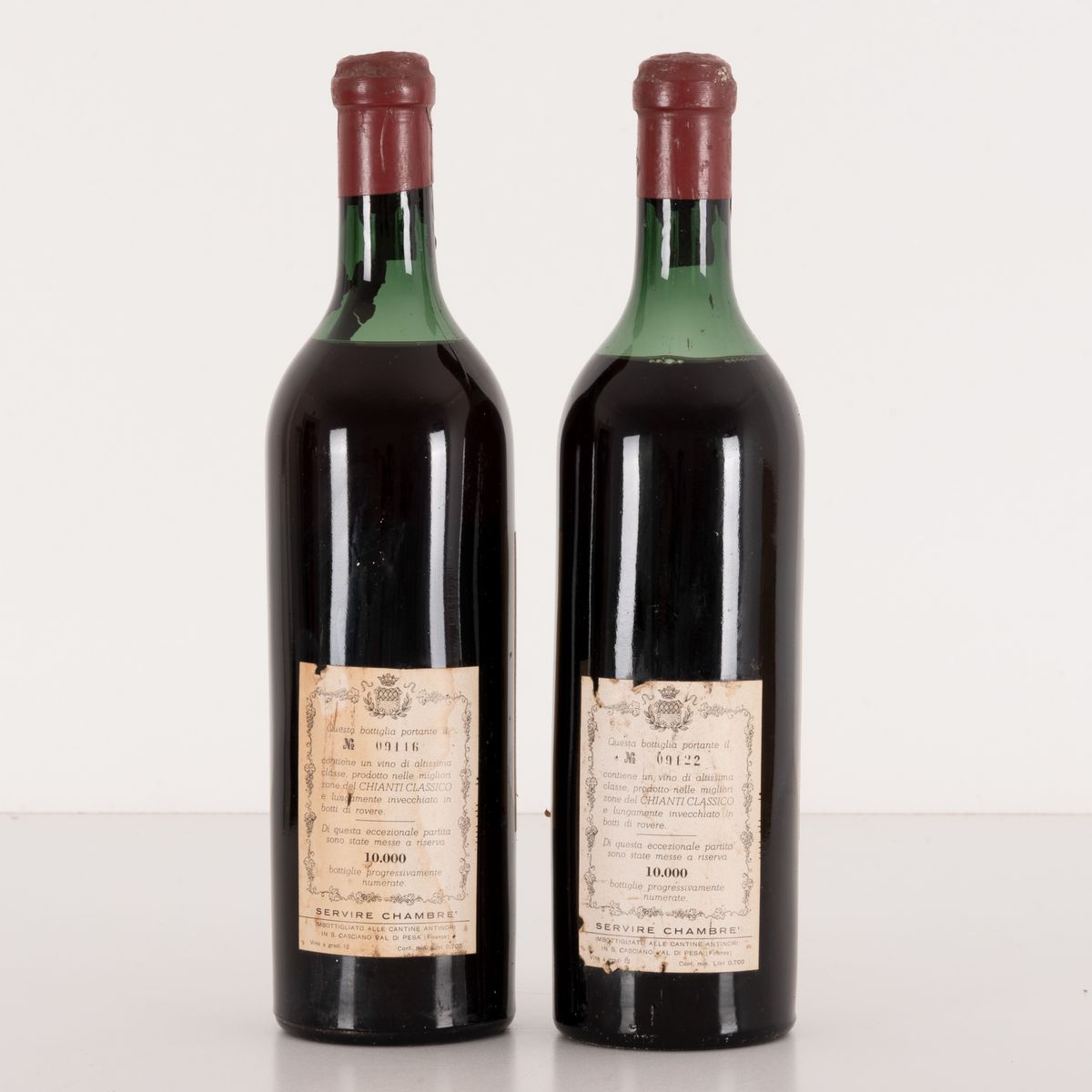 Lotto di 2 Bottiglie Cantine dei Marchesi Antinori Gran Riserva del Chianti