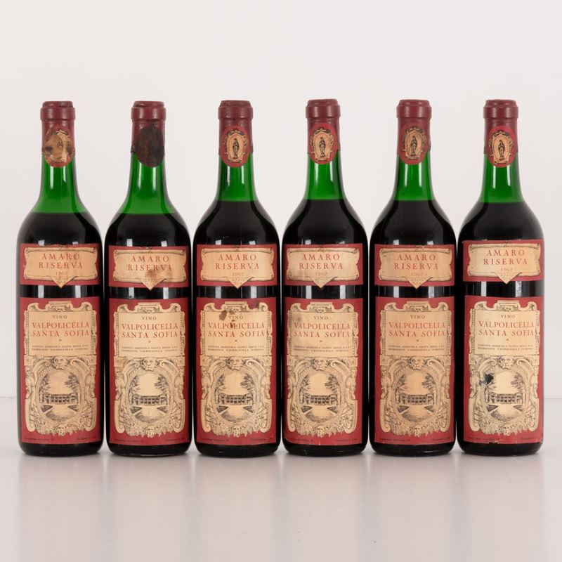 Lotto di 6 Bottiglie Valpolicella Santa Sofia Amaro Riserva