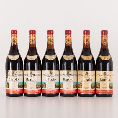 Lotto di 6 Bottiglie Barolo Cantine dei Marchesi di Barolo