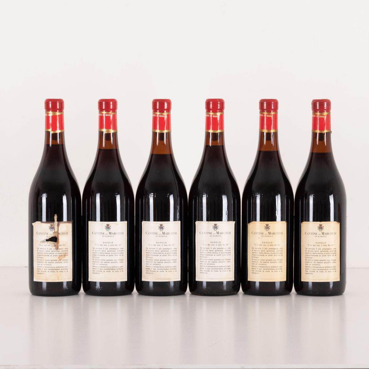 Lotto di 6 Bottiglie Barolo Cantine dei Marchesi di Barolo