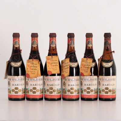 Lotto di 6 Bottiglie Barolo Antichi Poderi dei Marchesi di Barolo Già Opera Pia Barolo
