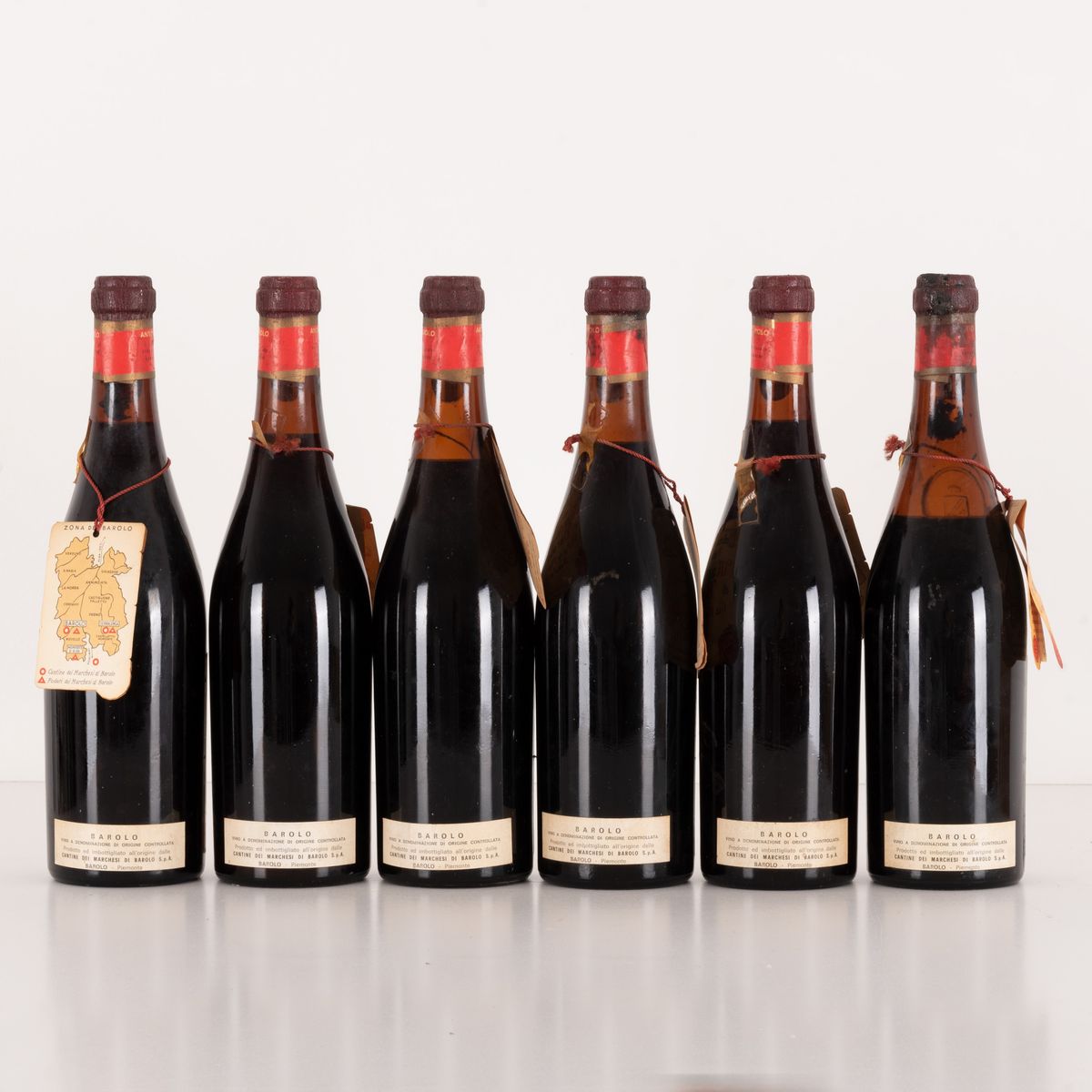 Lotto di 6 Bottiglie Barolo Antichi Poderi dei Marchesi di Barolo Già Opera Pia Barolo