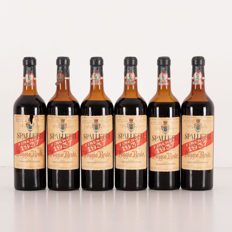 Lotto di 6 bottiglie Chianti Spalletti