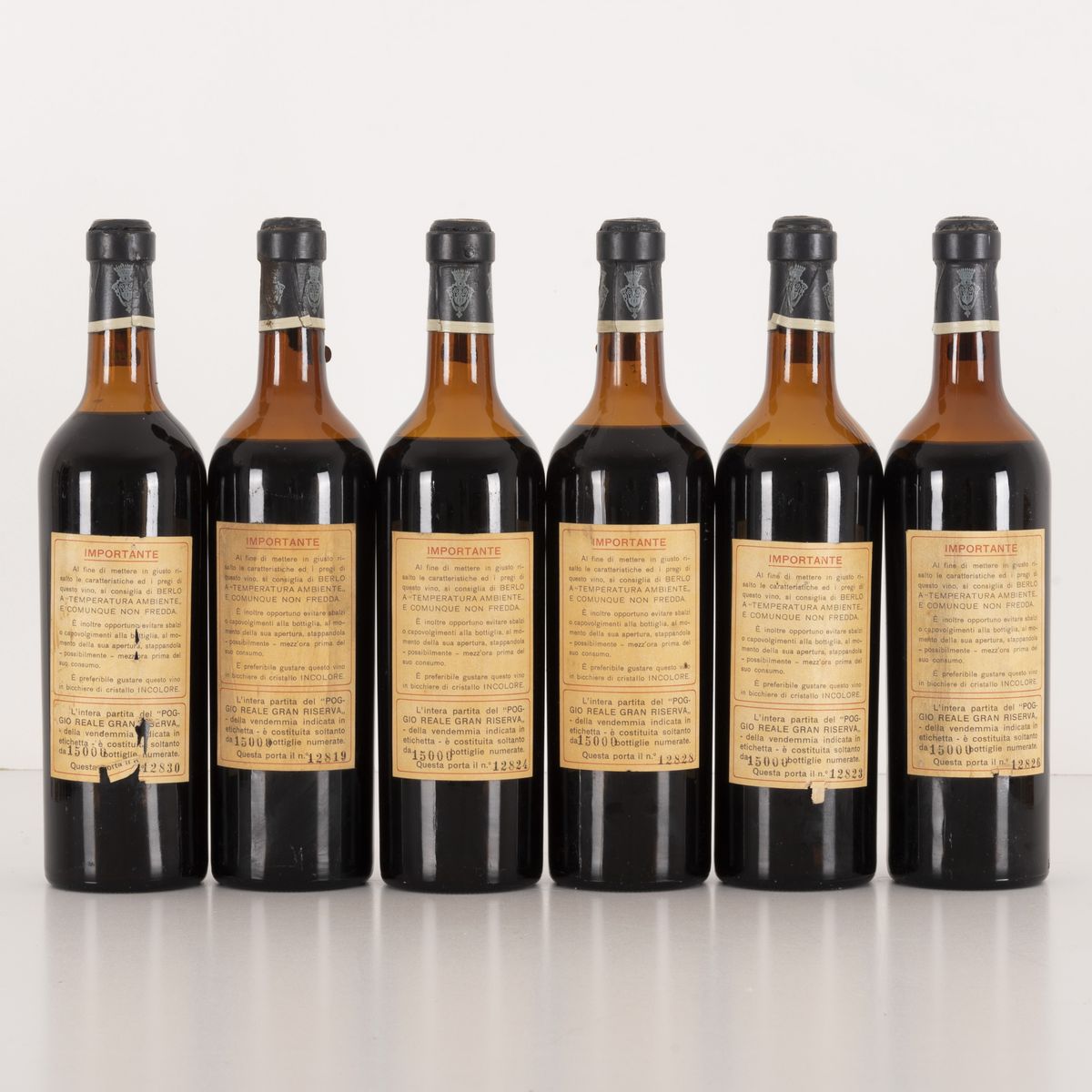 Lotto di 6 bottiglie Chianti Spalletti