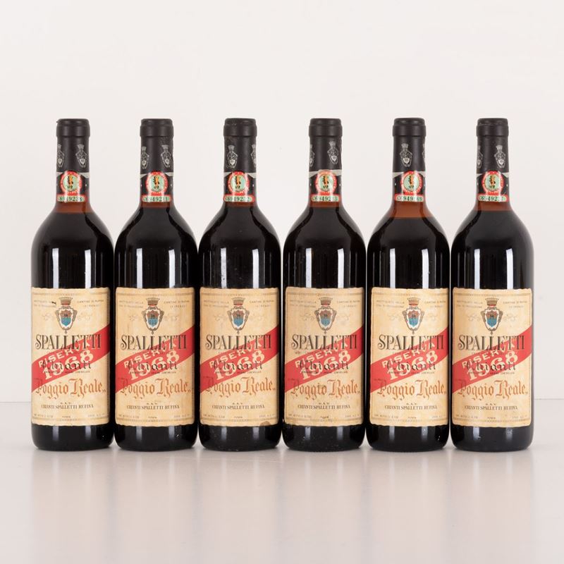 Lotto di 6 Bottiglie Chianti Spalletti