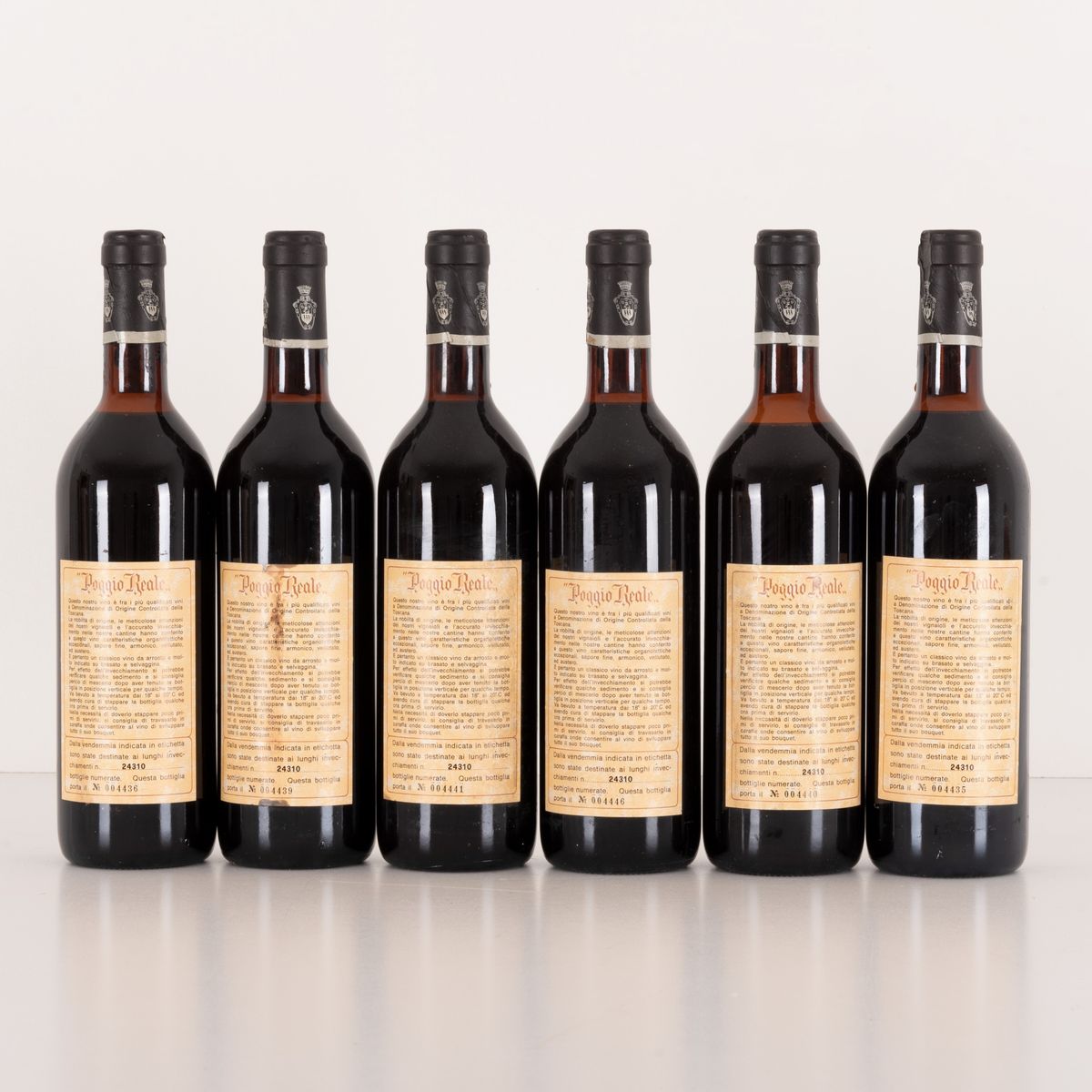 Lotto di 6 Bottiglie Chianti Spalletti