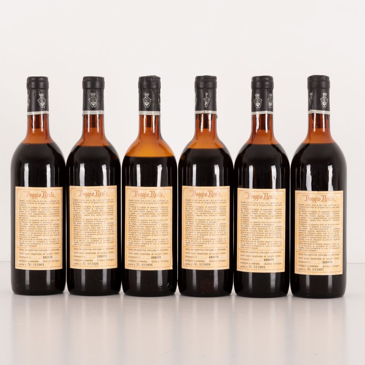 Lotto di 6 bottiglie Chianti Spalletti