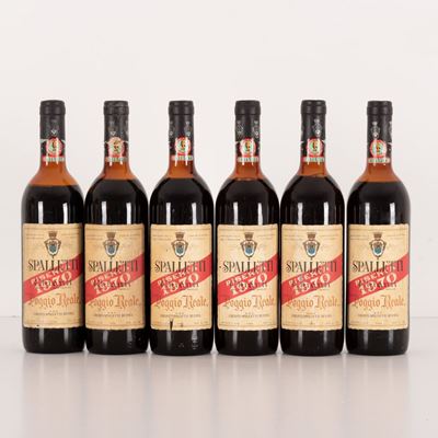 Lotto di 6 Bottiglie Chianti Spalletti