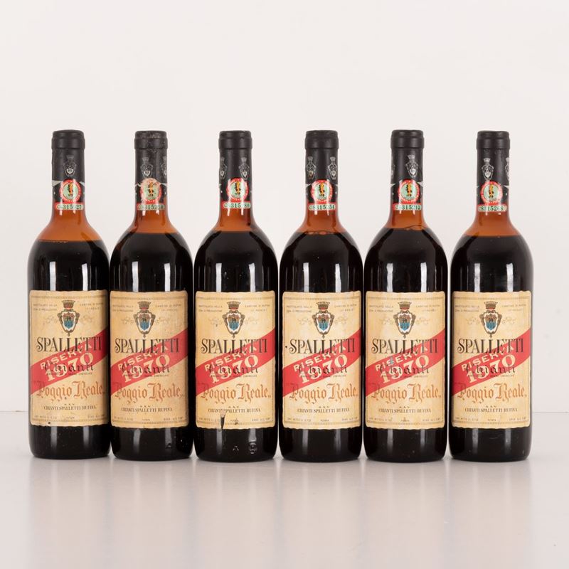 Lotto di 6 Bottiglie Chianti Spalletti