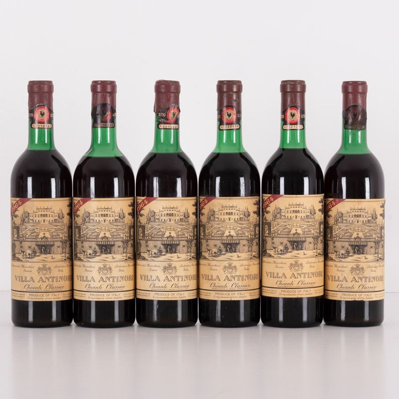 Lotto di 6 Bottiglie Chianti Villa Antinori