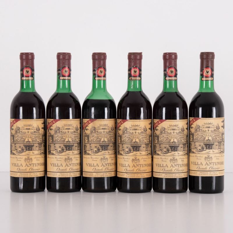 Lotto di 6 Bottiglie Chianti Villa Antinori