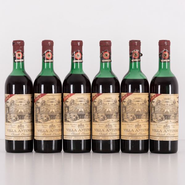 Lotto di 6 bottiglie Chianti Villa Antinori