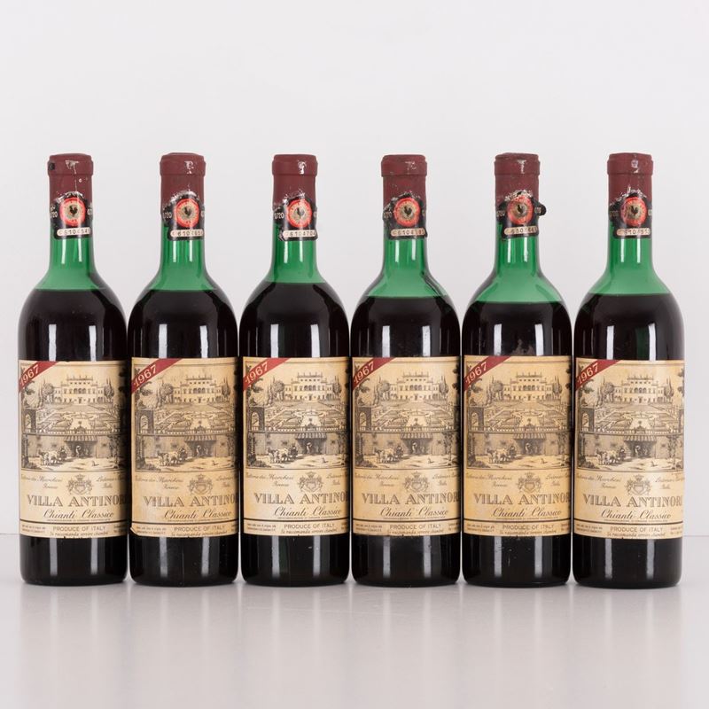 Lotto di 6 Bottiglie Chianti Villa Antinori