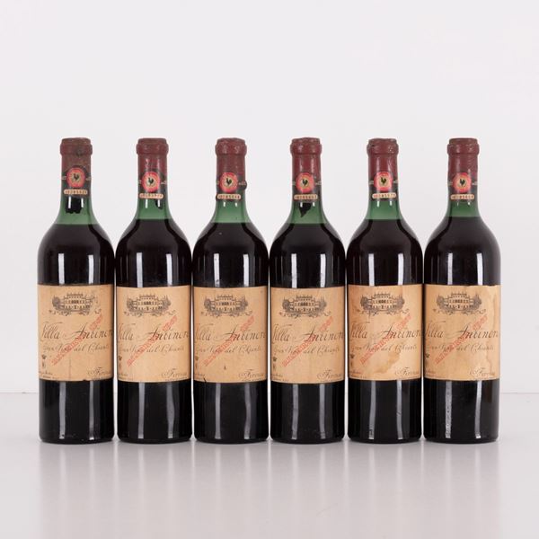 Lotto di 6 bottiglie Chianti riserva Villa Antinori