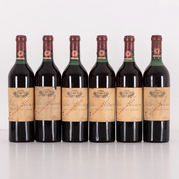 Lotto di 6 bottiglie Chianti riserva Villa Antinori