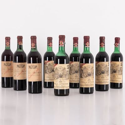 Lotto di 9 Bottiglie Chianti Villa Antinori