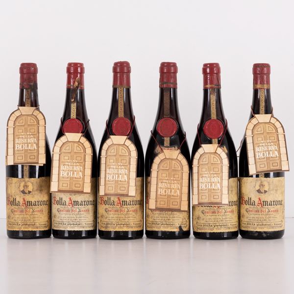 Lotto di 6 bottiglie Amarone della Valpolicella Bolla Cantina del nonno