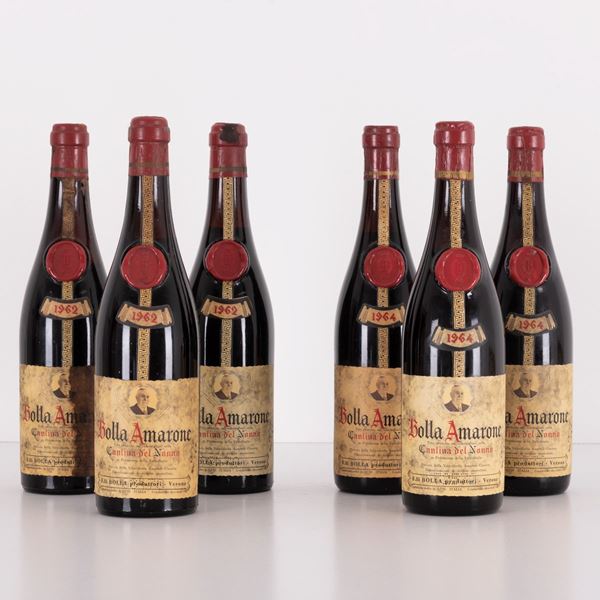 Lotto di 6 bottiglie Amarone della Valpolicella Bolla Cantina del nonno