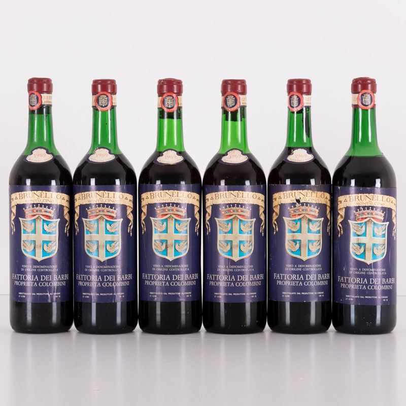 Lotto di 6 Bottiglie Brunello di Montalcino Fattoria dei Barbi